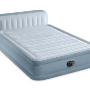 تخت خواب بادی تاج دار مدل Queen مخمل اینتکس کد 64450 - اورجینال